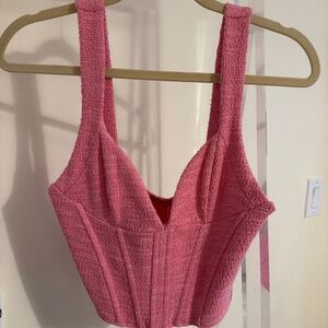 Zara pink corset top